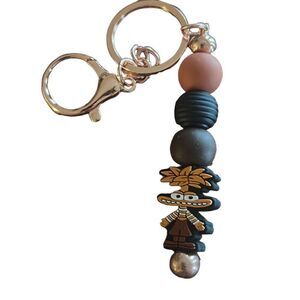 Disney inside out anxiety,‎ silicone beads keychain ￼